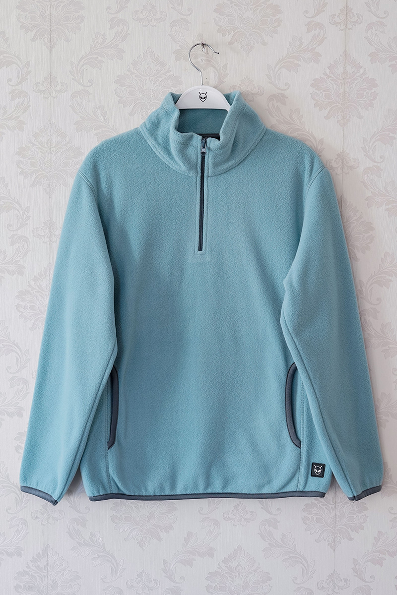 Men's Polar Fleece Zip High Neck with Pockets