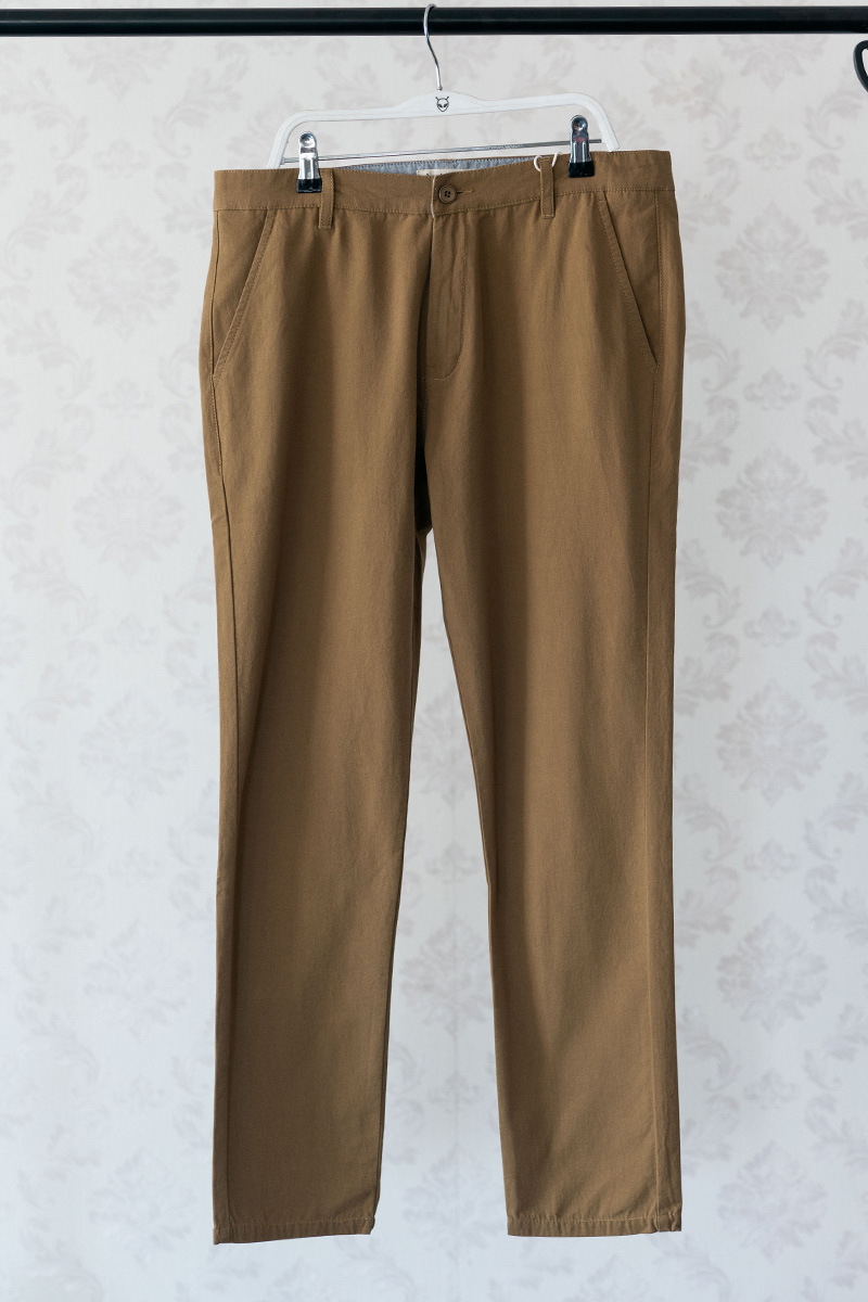 Tapered Fit Canvas Pants for Men