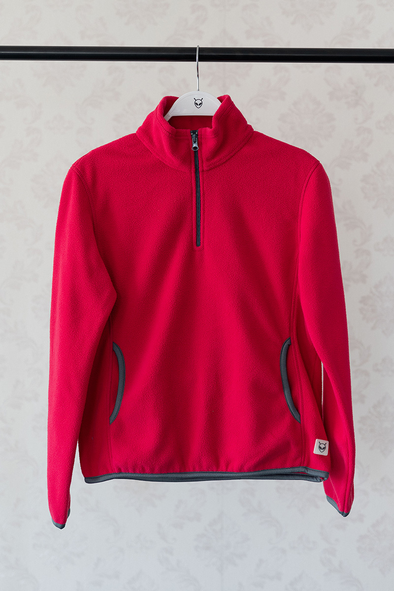 Women's Zip Fleece High Neck Polar Fleece Polyester Material